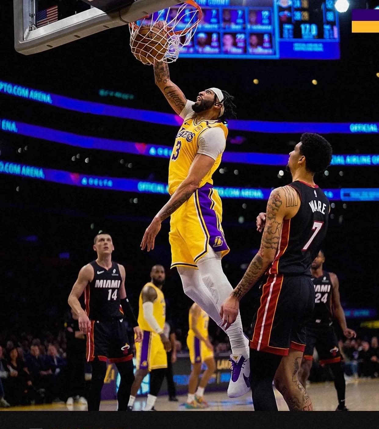 开云·体育官网-浓眉哥连续五场比赛得分超过爆冷，湖人不断突破！热度持续攀升的简单介绍